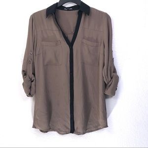 Express Portofino Button Down Blouse